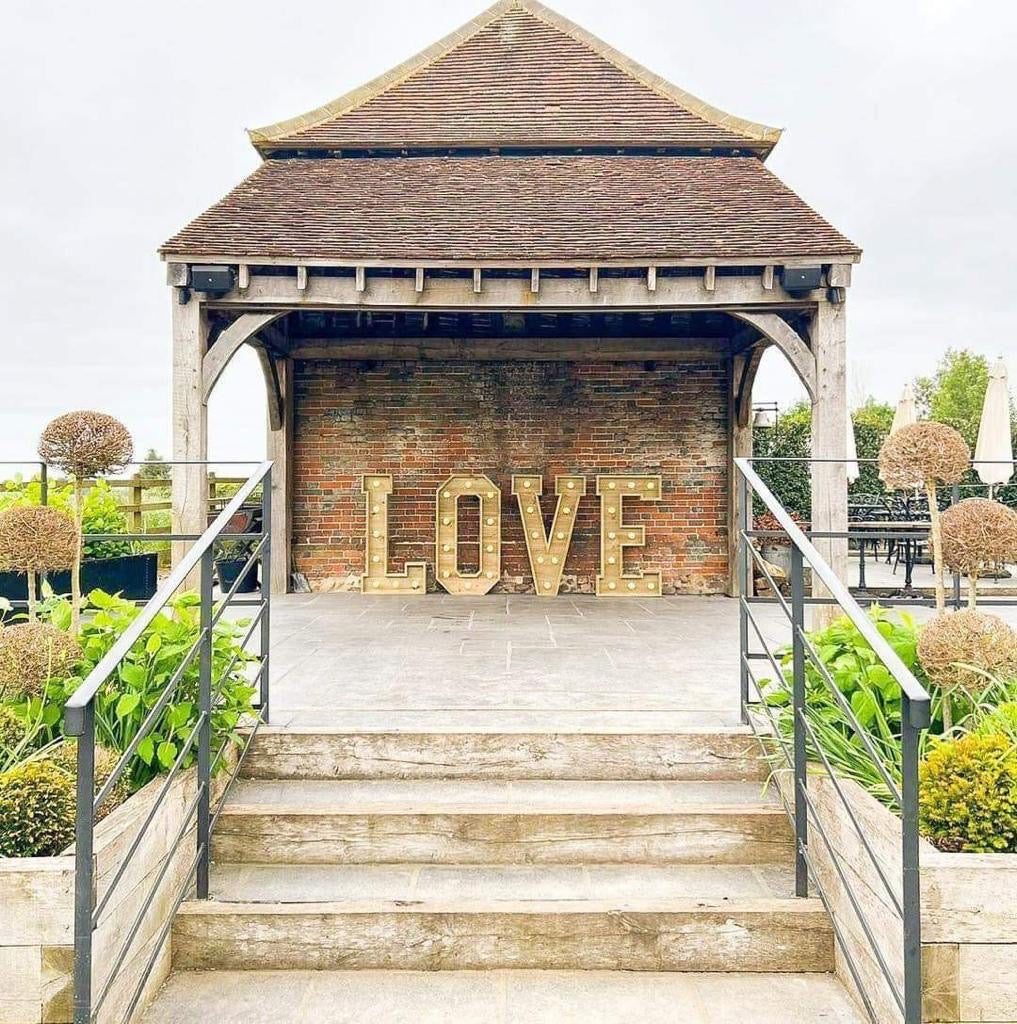 LOVE letters for hire giant wooden custom made for wedding hire