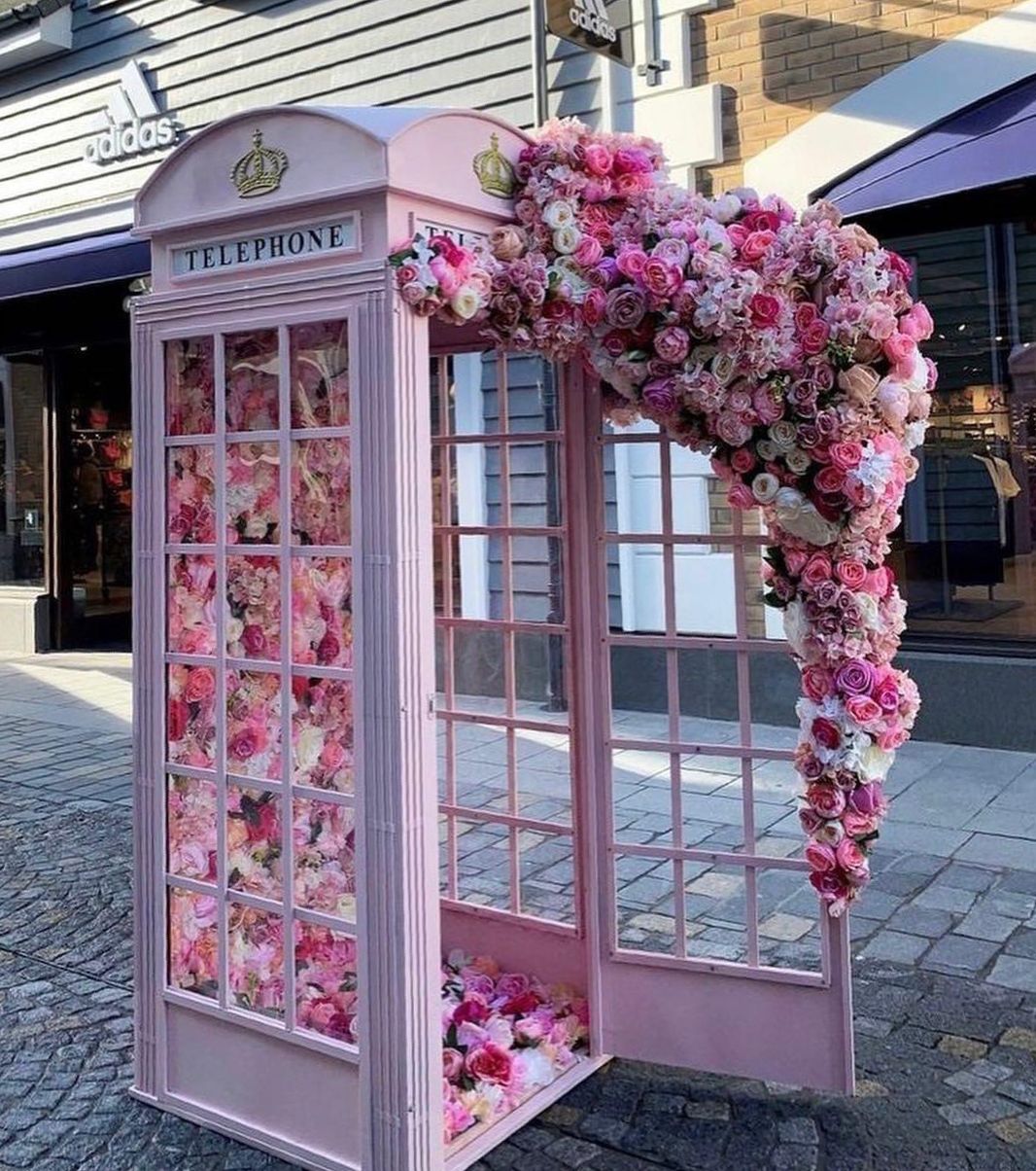 Floral Telephone Box